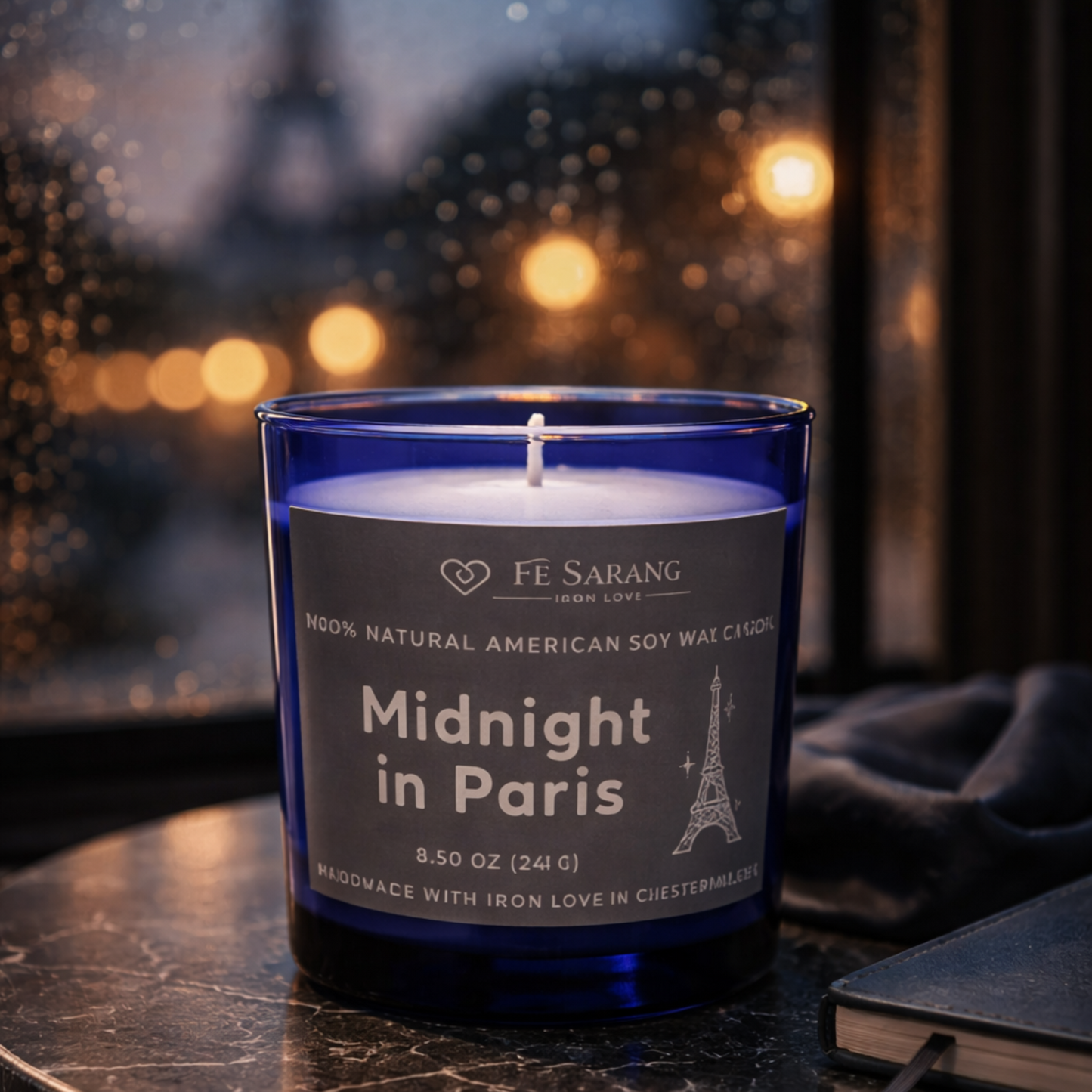 Midnight in Paris | Paris, France | 100% American Soy Candle