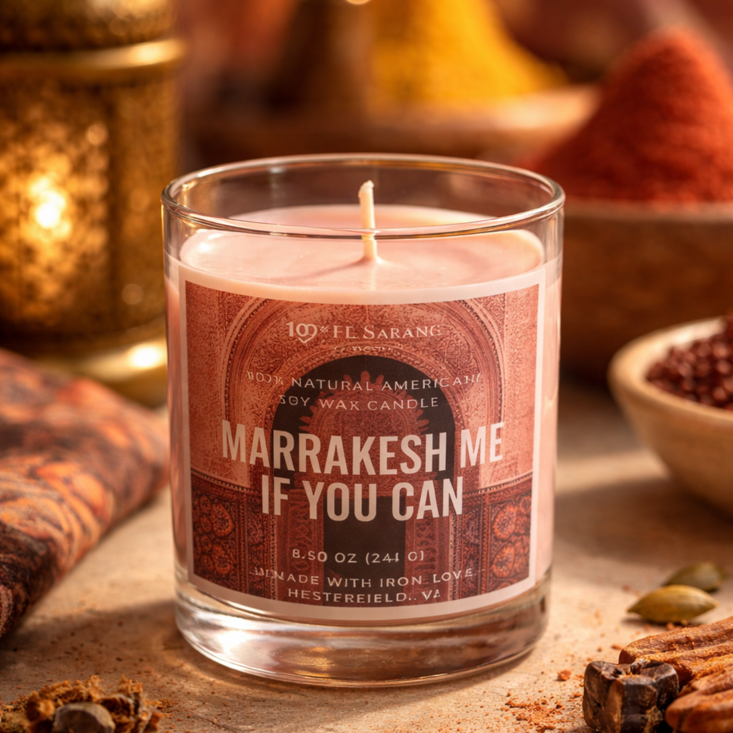 Marrakesh Me If You Can | Wanderlust Collection | 100% American Soy Candle